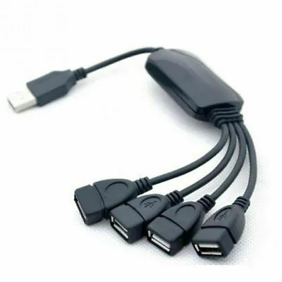 4 Port USB 2.0 High Speed Hub Octopus Splitter 480 Mbps For PC Laptop Notebook • $4.24