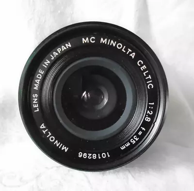 Minolta Celtic 35mm F/ 1:2.8 Lens MC  Sn 1018296 • $26