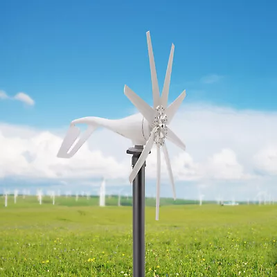 Wind Turbine Generator Kit 600W 12V W/ 8 Blades Wind Power Generator For Marine • $237