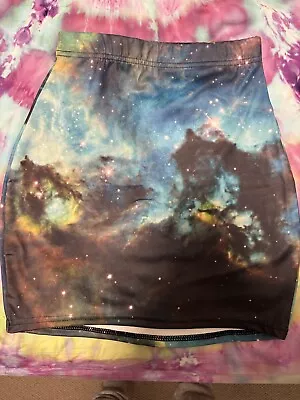 Black Milk Galaxy Green Skirt Xs  • $25