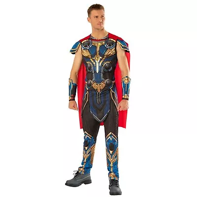 Thor Deluxe Love & Thunder Costume Adult Marvel Avenger Top Pants Cape Licensed • $89.95