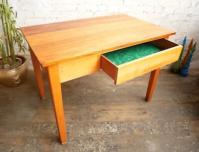 Vintage Mid Century 50s 60s  Artists Craft Desk Kitchen Prep Lab Work Table • £124.99