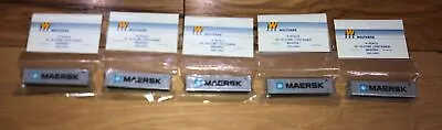 Lot Of 5 Walthers 933-3401 Maersk 40' Hi-Cube Container N Scale New Sealed • $33