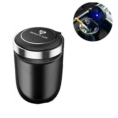 £6.54 • Buy Auto Car Ashtray Cigarette Cup Ash Holder LED Light Lid Portable Detachable UK