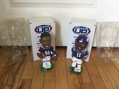 2002 Pacific Heads Up Randy Moss And Daunte Culpepper Bobble Heads With Boxes • $9.99