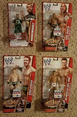 $84.95 • Buy Wwe Lot Of 4: 3 Loose: The Rock Sheamus Del Rio + 1 New Hornswoggle Series 30