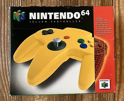 Yellow Controller (Nintendo 64 | N64) Authentic BOX ONLY • $13.95