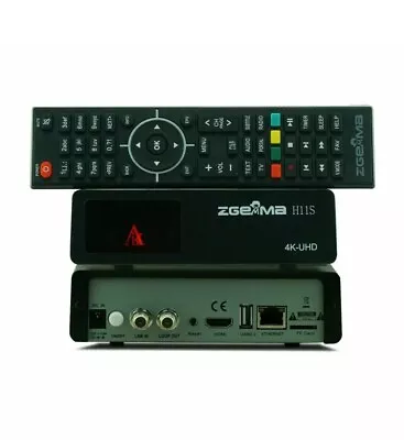 Zgemma H11S One Tuner Enigma 2 Linux Smart Box 4K UHD Satellite Receiver • £57.99