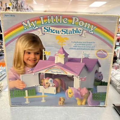 My Little Pony Show Stable Playset 1983 G1 Vintage Box *INCOMPLETE* • $89.99