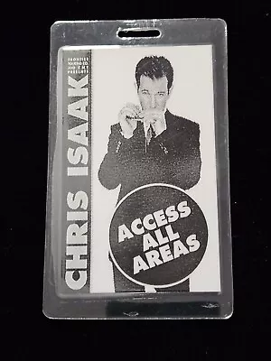 Vintage Chris Isaak Backstage Pass Personaly Used Michael Chugg  Laminate • $16