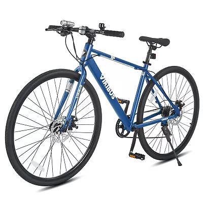 VIRIBUS 700c Hybrid Bike Adult City Bike Urban Adult Bicycle W Dual Disc Brakes • $249.99