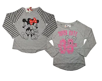 Kids Girls Minnie Mouse Grey Jumper Top World Book Day • £3.99