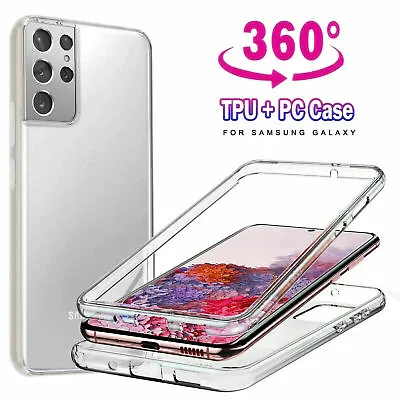 360 Case Full Hybrid Shockproof Phone Cover Samsung S24 Ultra S23 FE S22 S21 S20 • £4.95
