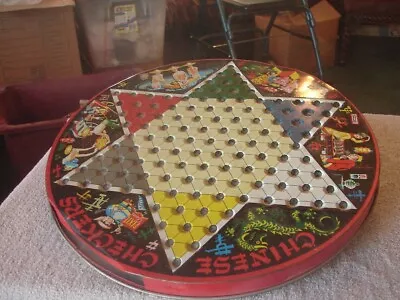 Vintage Chinese Checkers Double Sided Pixie Game By Steven Checkers On One Side • $10