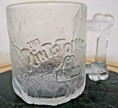 Flintstone Wilma McDonalds Flintstones Glass Mug 1993 Frosted Pre-Dawn  • $17.11