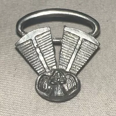 V Twin Hat Lapel Pin W Riding Bell Wings By GBELL Motorcycle Pin Metal 2 Clasp • $4.99