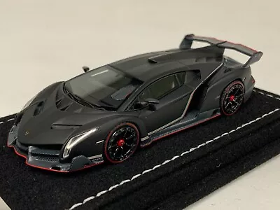 1/64 MR Collection Lamborghini Veneno Nero Black Nemesis Alcantara LAST ONE • $149.95