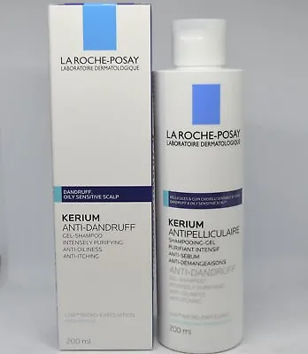 La Roche-Posay Kerium Anti-Dandruff Gel-Shampoo Oily Scalp 200 Ml • £15.91