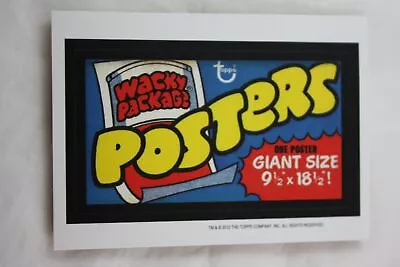 Wacky Packages Old School 4 Posters Landscape Red/Yellow On Blue Sticker • $1.74