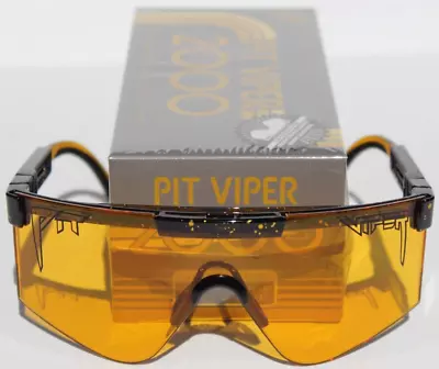 PIT VIPER The Crossfire Sunglasses/Safety Glasses Black/Yellow ANSI Z87+ NEW • $64.95