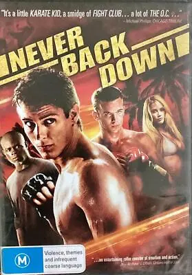 Never Back Down - New & Sealed Dvd - Free Local Post • $11.82