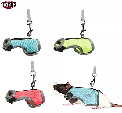 £7.95 • Buy Trixie Pet Rat Walking Outdoor Body Harness With Lead Small Animal Walk 61511