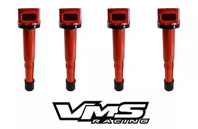 VMS RACING HIGH OUTPUT RED IGNITION COIL FITS 02-11 HONDA CIVIC SI SiR 2L UF311 • $119.95