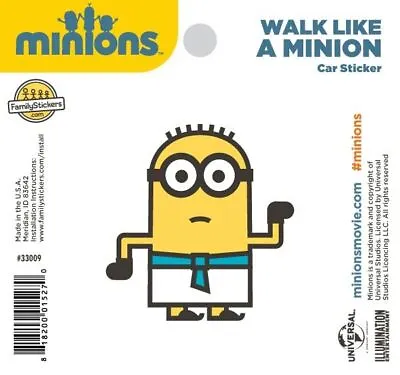 Minions Walk Like A Million Car Suv Truck Family Sticker Decal Universal Studios • $5.49