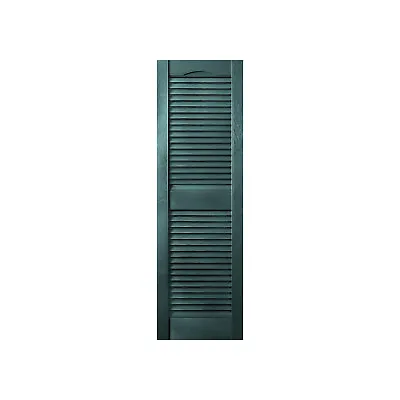 Plastic Development Group 14 X 55 Inch Exterior Vinyl Louvered Shutters Green • $47.99