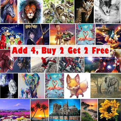 £4.99 • Buy 5D Full Drill Diamond Painting Cross Stitch Kit Art Picture Embroidery Mural