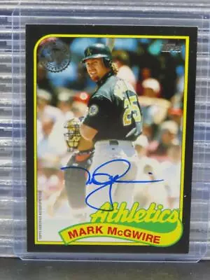 2024 Topps Mark McGwire 1989 Baseball Black Auto Autograph #65/99 Athletics • $33.17