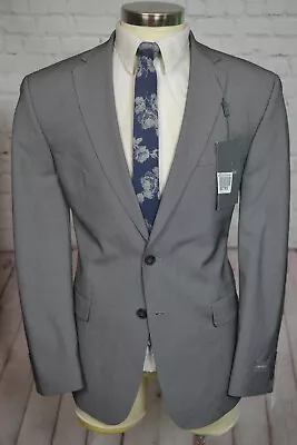 NEW Van Heusen Mens Gray STRETCH SLIM FIT Sport Coat Blazer Jacket SIZE 46R • $24.95