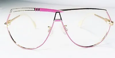 Rare Cazal 954 West Germany  Vintage Butterfly Sunglass Frame Pink & Gold • $128