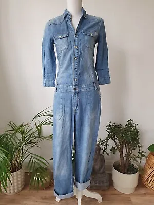 Mango Denim Jumpsuit Boilersuit Size S • $50.51