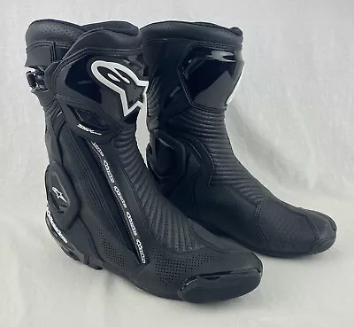 Alpinestars SMX Plus V2 Vented Motorcycle Track Street Boots Black 46 11.5 • $349.99