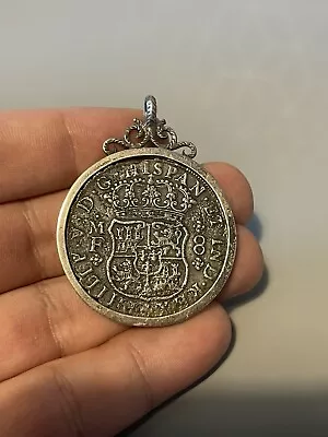 8 REALE Pillar Coin  HOLLANDIA Shipwreck 1740 Dutch East India Co. Pendant • £350