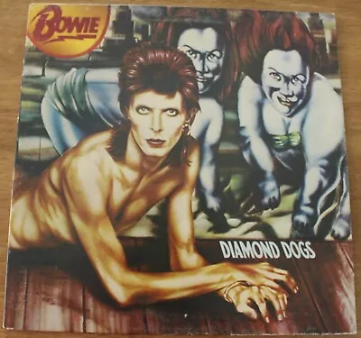 David Bowie - Diamond Dogs - 12  Vinyl - Original Uk  Issue - 1974 • $49.95