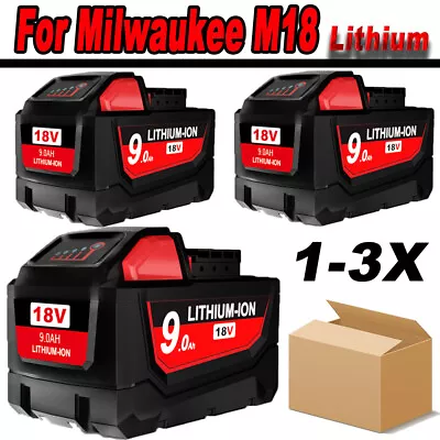 For Milwaukee For M18 18V 9000mAh Battery Cordless LITHIUM Tools 48-11-1820 • $28.99