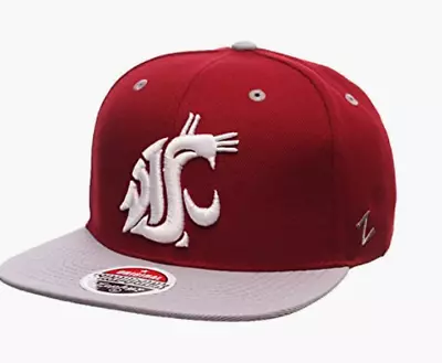 Zephyr Washington State Cougars “Z11  Flat Bill 2-Tone SnapBack Hat • $641.95