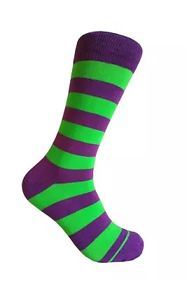 Men's Mid-calf Various Colors Multi-occasion Stripes Dress Socks • $12.99