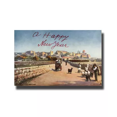 Malta Postcard Tucks Citta Vecchia Happy Christmas Used Divided Back • $24