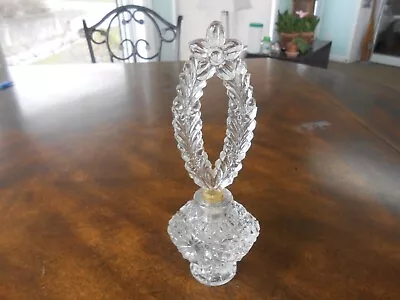 Vintage Czech Crystal Perfume Bottle 3 • $14.99