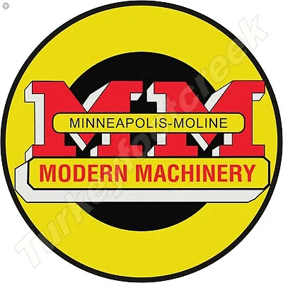 Minneapolis-Moline Modern Machinery 11.75  Round Metal Sign • $16.99