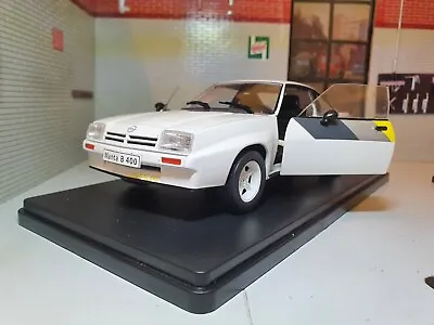 Opel Manta B 400 White 1981 1:24 Diecast Detailed Scale Model Car Irmscher • $45.41