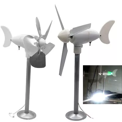 3 Phase Micro Wind Turbine Wind Generator Permanent Magnet Generator W/LED Light • $51.08