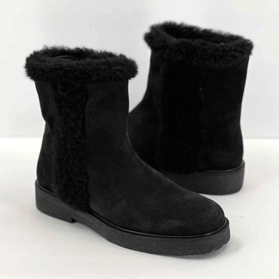 $194.99 • Buy STAUD Shoes Boots Womens Black 9 Suede And Shearling Flat Pull On Winter NWOB