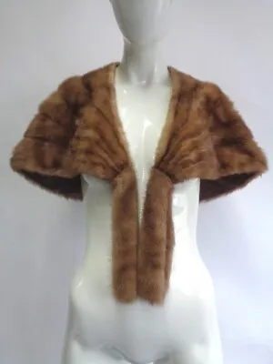 Excellent Canadian Pastel Mink Fur Stole Wrap Scarf Women Woman Size 14  X 60  • $59.40