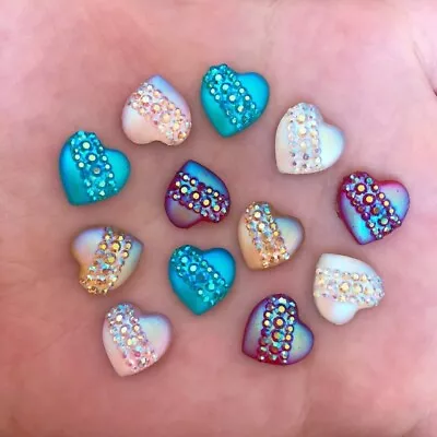 Sparkly Heart Shape Decorations For CraftCard-making & Decoration Various  • £1.98