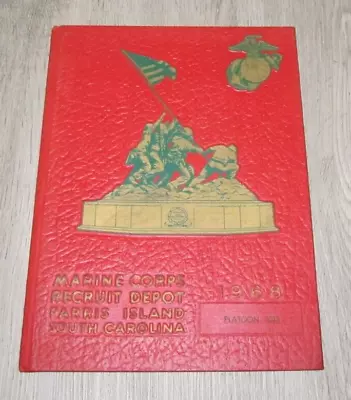 1968 USMC Parris Island Training Yearbook Platoon 1073 • $75