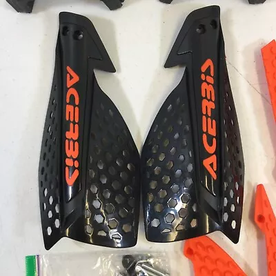 Acerbis Black Orange 7/8 Or 1 1/8 X-Ultimate MX Motocross ATV Handguards • $71.99